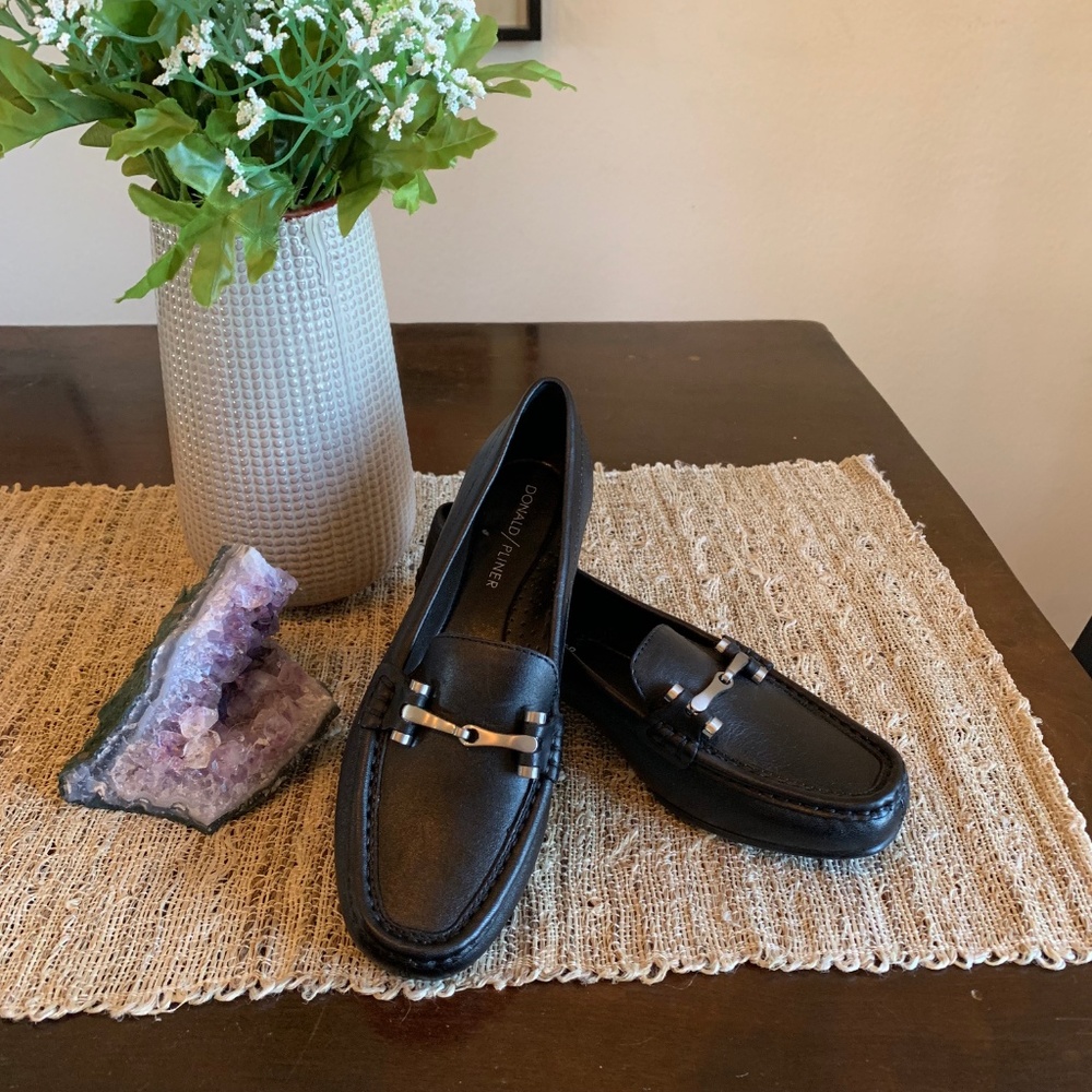 Donald Pilner Filo Leather Loafers